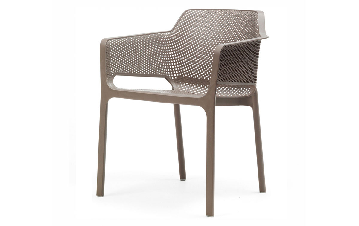 Nardi Net stapelbare dining tuinstoel | Tortora taupe